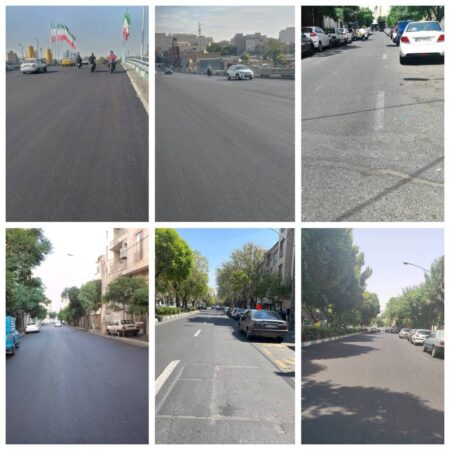 پیشرفت هشتاد درصدی منطقه ده در راستای تحقق نهضت پخش آسفالت