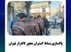 پاکسازی بساط گستران محور لاله‌زار تهران