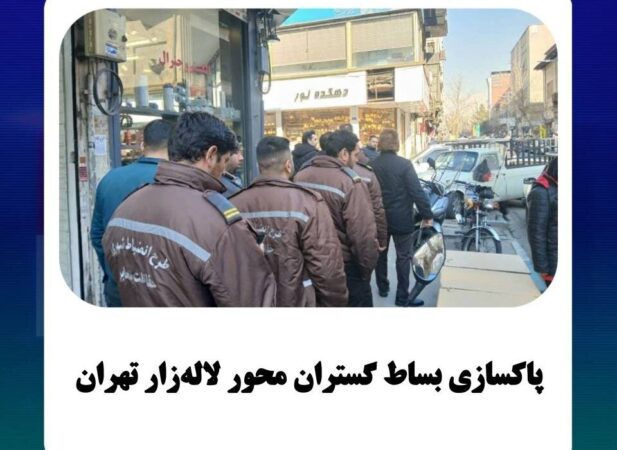 پاکسازی بساط گستران محور لالهزار تهران پاکسازی بساط گستران محور لالهزار تهران