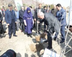 کاشت نهال دوستی توسط سفرای کشورهای خارجی در بوستان پردیسان