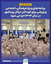 سید محمد نقیب: برنامه های ویژه فرهنگی، اجتماعی و ورزشی برای کودکان مراکز پویاشهر در سال ۱۴۰۴ اجرا می شود