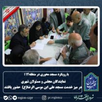 نمایندگان مجلس و مسئولان شهری در میز خدمت مسجد علی ابن موسی الرضا (ع) حضور یافتند