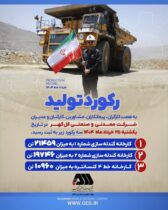 رکورد تولید روزانه کارخانه‌های شرکت معدنی و صنعتی گل گهر در تاریخ یکشنبه ۲۵ خرداد ماه ۱۴۰۴