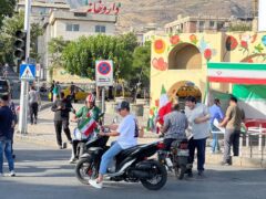 برپایی موکب “جانم فدای ایران” در میدان تجریش تهران