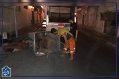 اقدامات گسترده رفت و روب و پاکیزگی در‌سکوت شب