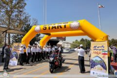 همزمان با هفته دولت: رالی موتورسیکلت‌های بالای ۲۵۰ سی‌سی با شعار «ایمن برانیم، سالم بمانیم» آغاز شد