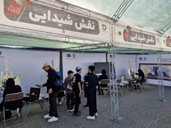 گزارش تصویری غرفه “نقش شیدایی” شرکت توسعه آهن و فولاد گل گهر در مراسم پیاده روی اربعین سیرجان