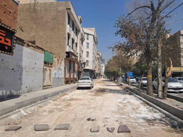 پیشرفت ۷۵ درصدی طرح تعریض خیابان میثاق شمالی در منطقه ۱۹ پیشرفت ۷۵ درصدی طرح تعریض خیابان میثاق شمالی در منطقه ۱۹