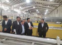 گامی در راستای حمایت از صنایع ؛ بازدید مدیران ارشد بانك صنعت و معدن از واحد تولیدی پنجره آریا در استان كردستان