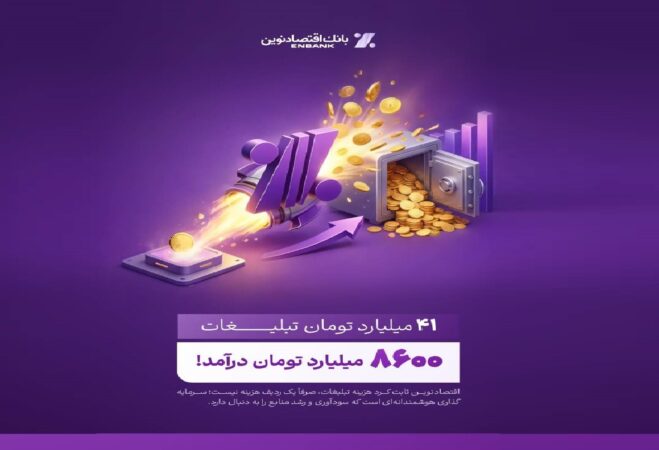 بازدهی رؤیایی تبلیغات بانک اقتصادنوین؛ ۴۱ میلیارد هزینه، ۸۶۰۰ میلیارد درآمد