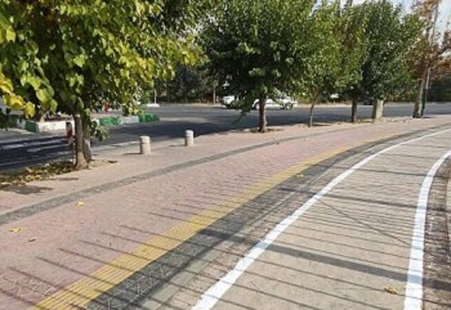 تردد ایمن شهروندان با احداث پیاده‌رو در بلوار شهید دادمان