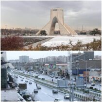 در پی بارش برف زمستانه؛ تردد در معابر منطقه۹ روان است