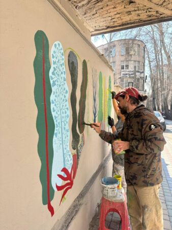 تغییر چهره محورهای شاخص شمال تهران با ۲۸۵۰ مترمربع نقاشی دیواری