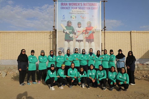اردوی تیم ملی انتخابی کریکت بانوان کشور در منطقه آزاد چابهار