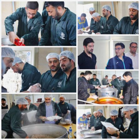 طبخ هزار پرس غذای گرم توسط خادمین منطقه۹