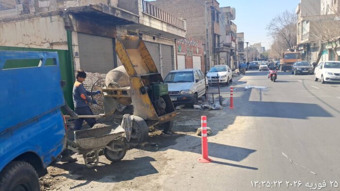 استمرار فعالیت های عمرانی در روزهای پایانی سال و سال جدید