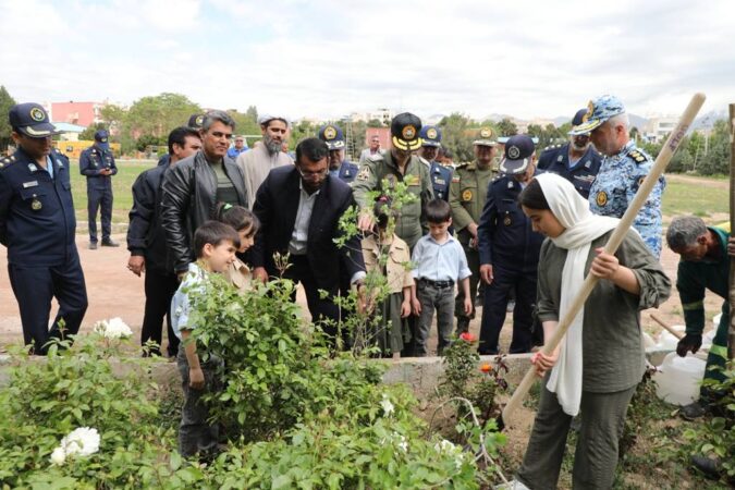 برگزاری مراسم درختکاری در دانشکده هوایی شهید ستاری