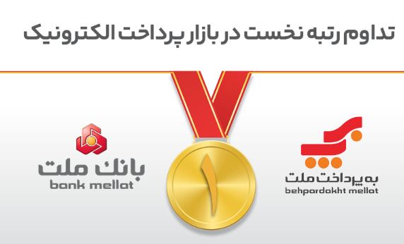 تداوم رتبه نخست بانک ملت و شرکت به‌پرداخت ملت در بازار پرداخت الکترونیک