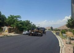 نوسازی بیش از ۷ هزار مترمربع آسفالت در بوستان جنگلی سرخه‌حصار