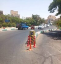نصب تجهیزات ترافیکی و ارتقای ایمنی معابر شمال شرق شهر