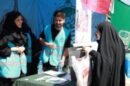 برپایی غرفه محیط زیست در راهپیمایی جاماندگان اربعین حسینی